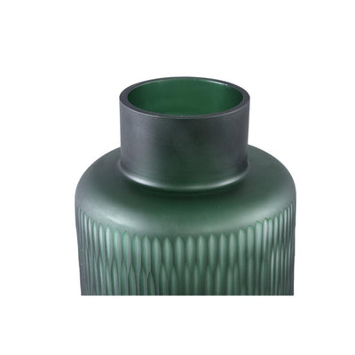 Ptmd Hivvay Green carved glass vase with border low-8720014946683-www.Stil-Ambiente.de-721813