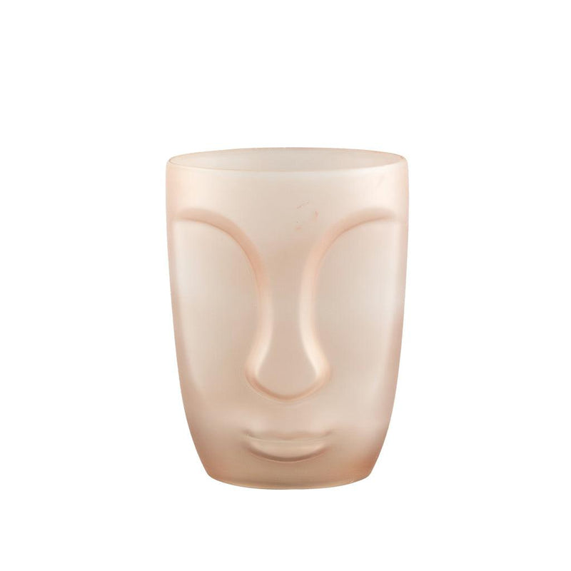 Ptmd Roda Brown glass vase with face structure-8720014548467-www.Stil-Ambiente.de-707166