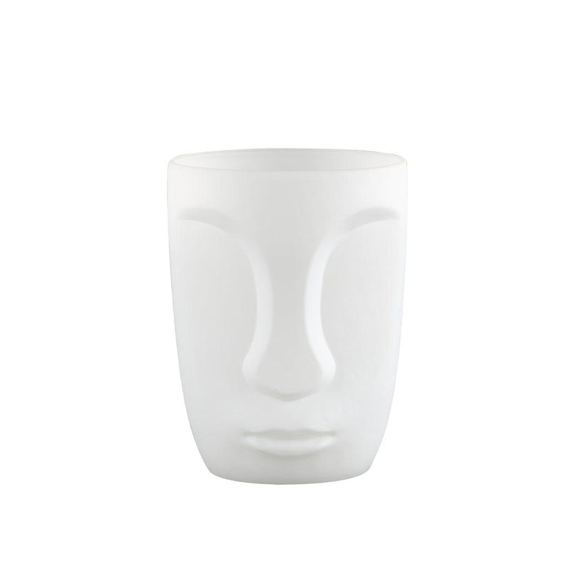 Ptmd Roda White glass vase with face structure-8720014548528-www.Stil-Ambiente.de-707168