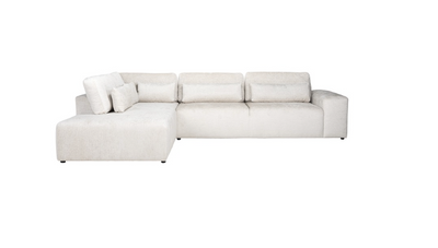 Richmond Interiors Couch Lund 3 Sitzer + Ottomane links cream fusion-8720621693918-Stil-Ambiente-S52303AR+OTML.E371