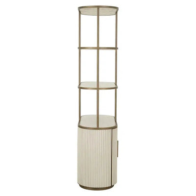 Richmond Interiors Schrank Tivoli rund 2-türig 3-Regale (White)-8721009411070-www.Stil-Ambiente.de-8104