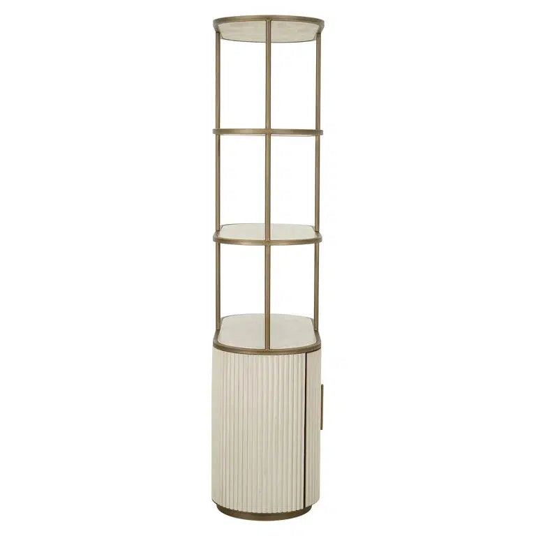 Richmond Interiors Schrank Tivoli rund 2-türig 3-Regale (White)-8721009411070-www.Stil-Ambiente.de-8104