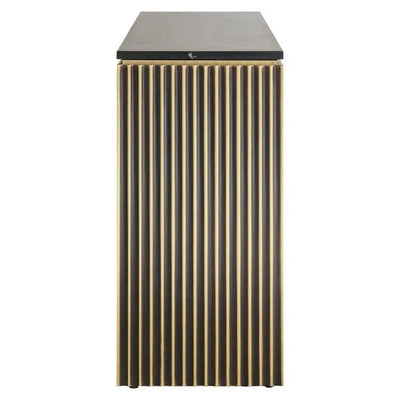 Richmond Interiors Sideboard Les Arcs 3-türig (Brushed Gold-8721009406816-www.Stil-Ambiente.de-7569