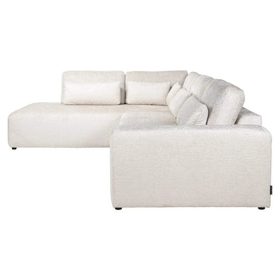 Richmond Interiors canapé canapé Lund 3 Sitzer + Fusion de crème droite ottoman