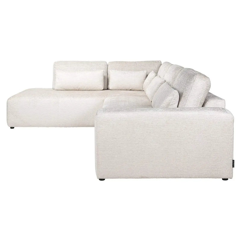 Richmond Interiors Sofa Couch Lund 3 seater + ottoman right cream fusion