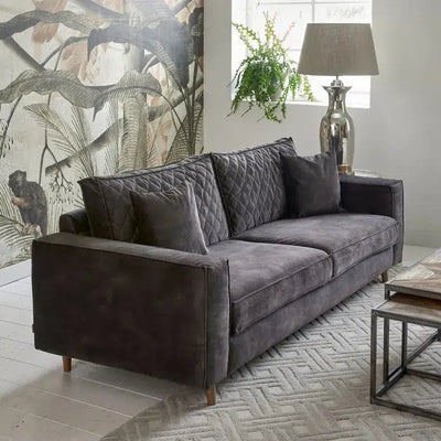 Riviera Maison 3,5-sits soffa Kendall, Grimaldi Gray