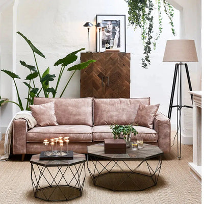 Riviera Maison 3,5-sits soffa Kendall, grå