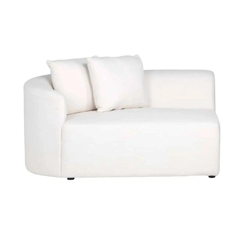 Richmond Interiors sofa Grayson armrest left White Furry | Padded on the right (Himalaya 900 White Furry)