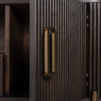 Richmond Interiors Sideboard Sideboard ντουλάπι τηλεόρασης Luxor 2θυρο 1 συρτάρι (καφέ)