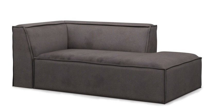 Riviera Maison The Jagger Chaise Longue Right, scottish suede, noir-8720142314477-Stil-Ambiente-5845004